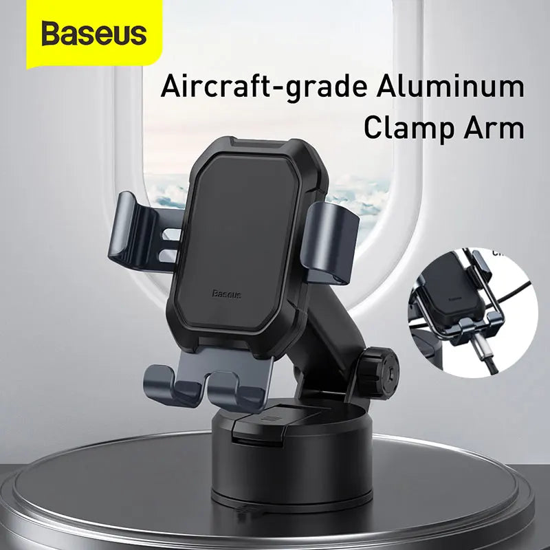 Baseus Gravity Car Phone Holder Suction Cup Adjustable Holder Stand in Car GPS Mount for Iphone 13 12 Pro Xiaomi POCO